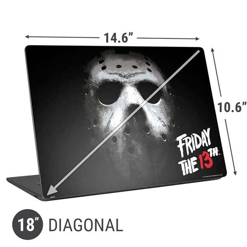Warner Bros Friday the 13th Jason Voorhees Universal Laptop 18in (14.6 x 10.6in) Skin