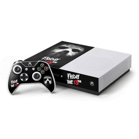 Warner Bros Friday the 13th Jason Voorhees Xbox One S Console and Controller Bundle Skin