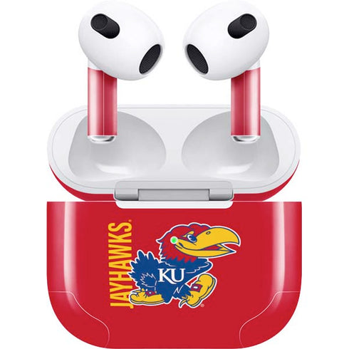 University of Kansas Jayhawks KU Apple AirPods (3rd Gen 2021) Skin