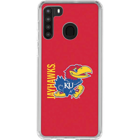University of Kansas Jayhawks KU Galaxy A21 Clear Case