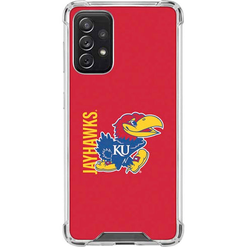 University of Kansas Jayhawks KU Galaxy A72 5G Clear Case