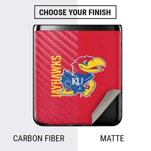 University of Kansas Jayhawks KU Galaxy Z Flip Skin