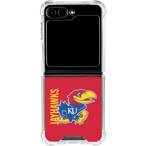 University of Kansas Jayhawks KU Galaxy Z Flip5 5G Clear Case