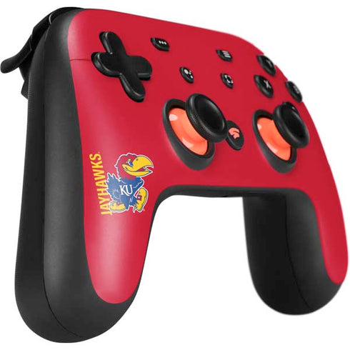University of Kansas Jayhawks KU Google Stadia Controller Skin