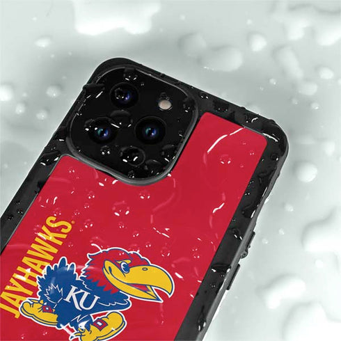 University of Kansas Jayhawks KU iPhone 14 Pro Max Waterproof Case