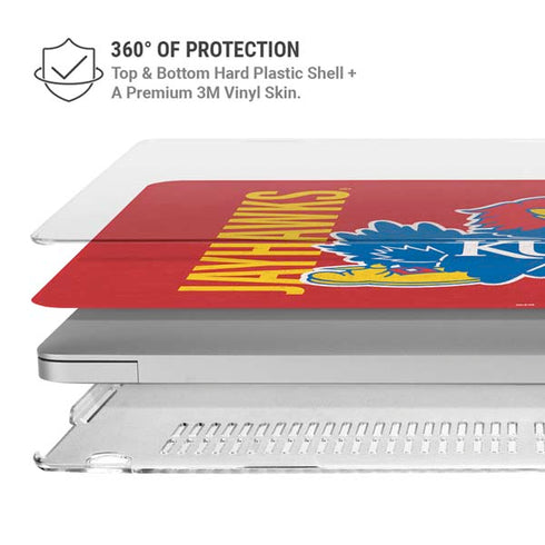 University of Kansas Jayhawks KU MacBook Air 13in M1 (2021) Case plus Skin