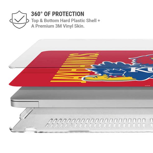 University of Kansas Jayhawks KU MacBook Air 15in (2023-2025) Case plus Skin
