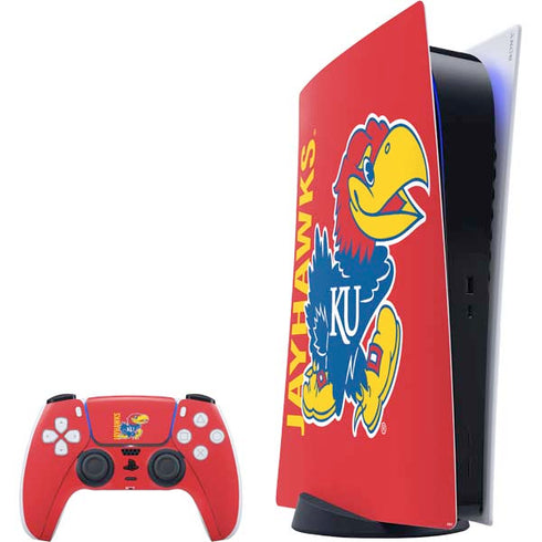 University of Kansas Jayhawks KU PS5 Digital Edition Bundle Skin