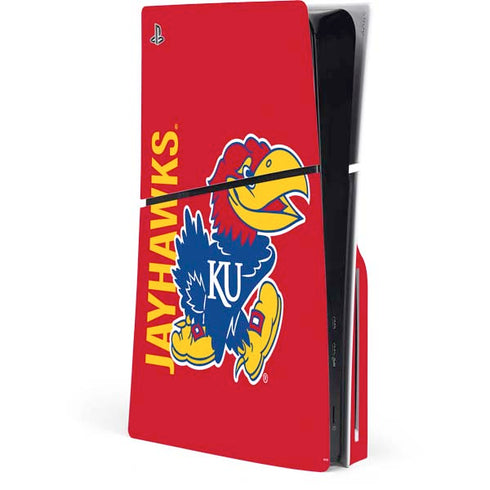 University of Kansas Jayhawks KU PS5 Slim Disk Console Skin