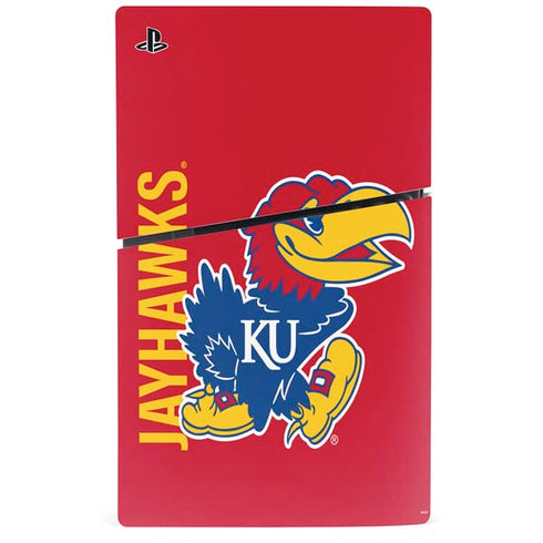 University of Kansas Jayhawks KU PS5 Slim Disk Console Skin