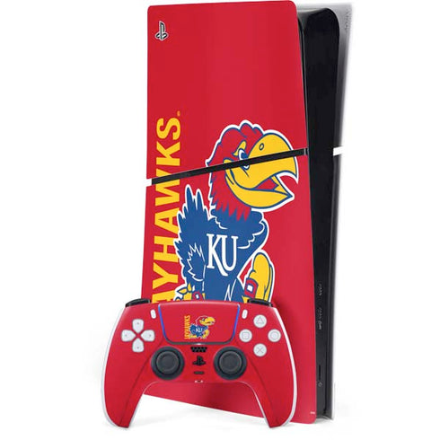 University of Kansas Jayhawks KU PS5 Slim Digital Edition Console Skin