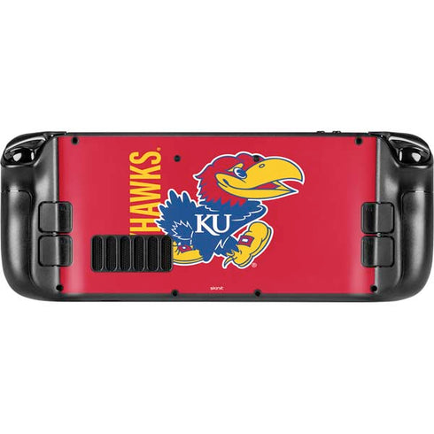University of Kansas Jayhawks KU Steam Deck Handheld Gaming Computer Skin