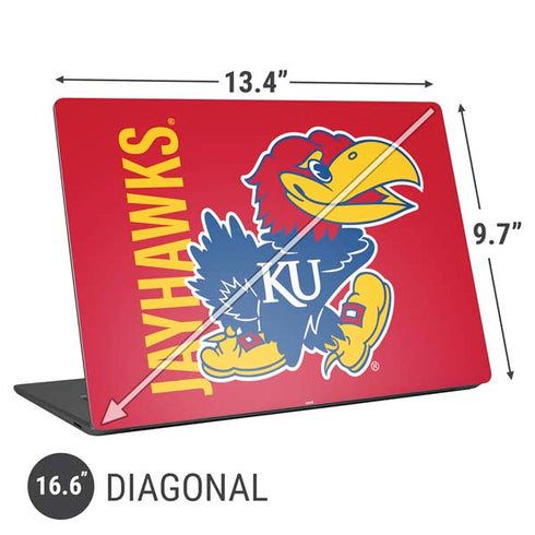 University of Kansas Jayhawks KU Universal Laptop 16.6in (13.4 x 9.7in) Skin