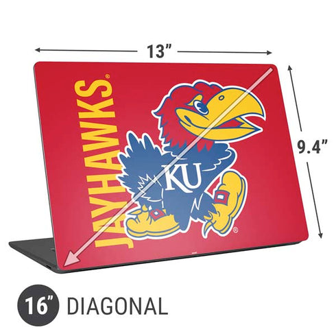 University of Kansas Jayhawks KU Universal Laptop 16in (13 x 9.4in) Skin