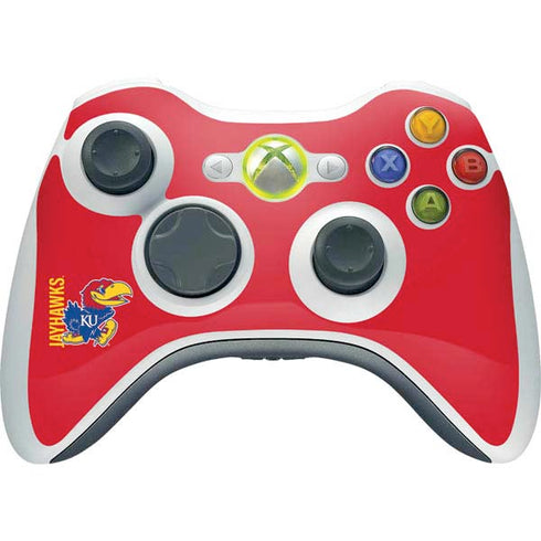 University of Kansas Jayhawks KU Xbox 360 Wireless Controller Skin