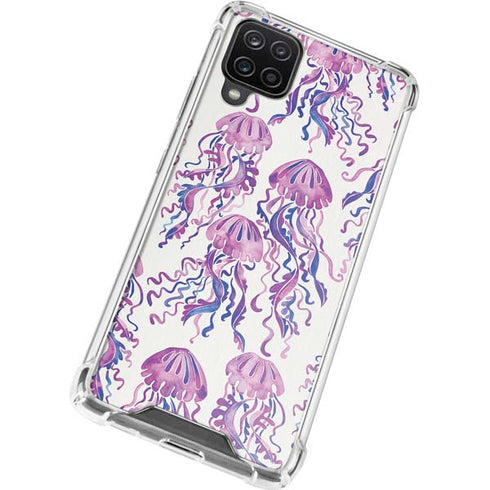 Cat Coq Jellyfish Galaxy A12 Clear Case