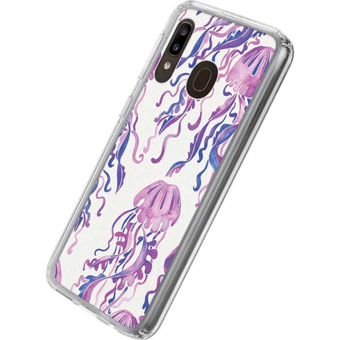 Cat Coq Jellyfish Galaxy A20 Clear Case