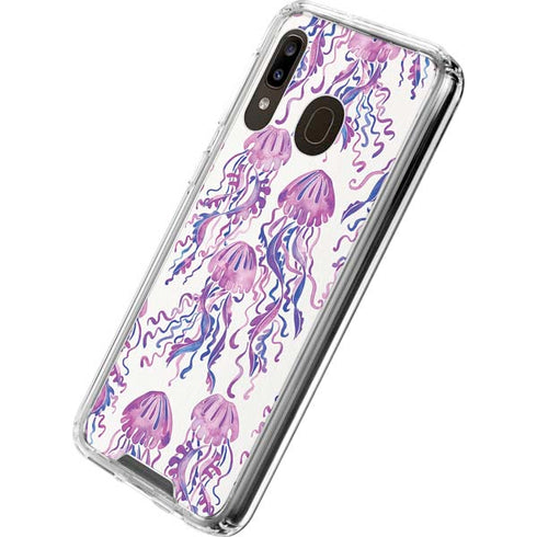 Cat Coq Jellyfish Galaxy A30 Clear Case