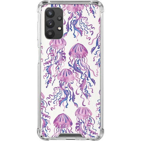 Cat Coq Jellyfish Galaxy A32 5G Clear Case