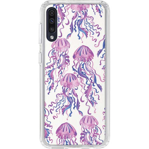 Cat Coq Jellyfish Galaxy A50 Clear Case