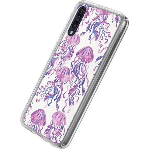 Cat Coq Jellyfish Galaxy A50 Clear Case