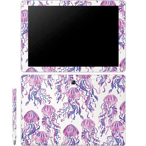 Cat Coq Jellyfish Galaxy Book 12in Skin