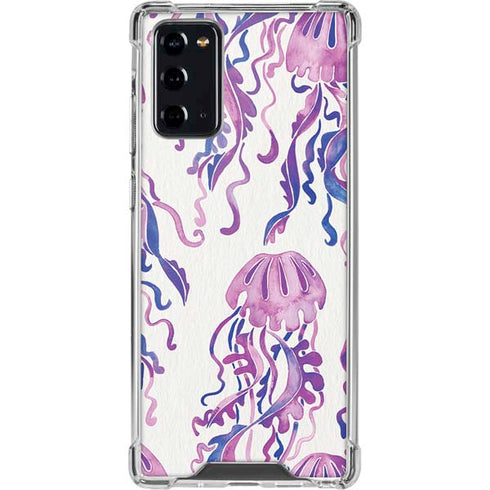 Cat Coq Jellyfish Galaxy Note20 5G Clear Case