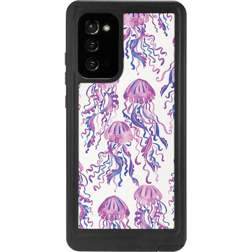 Cat Coq Jellyfish Galaxy Note20 5G Waterproof Case