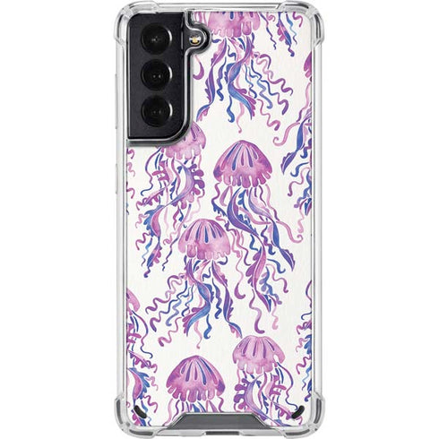 Cat Coq Jellyfish Galaxy S21 5G Clear Case