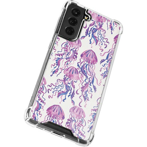 Cat Coq Jellyfish Galaxy S21 FE Clear Case