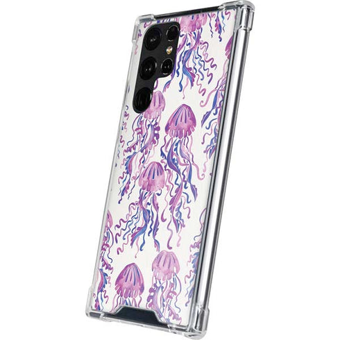 Cat Coq Jellyfish Galaxy S22 Ultra Clear Case