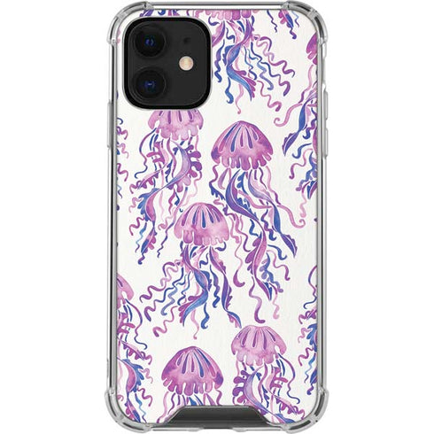 Cat Coq Jellyfish iPhone 12 Clear Case