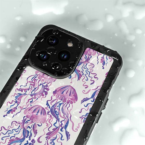 Cat Coq Jellyfish iPhone 14 Pro Max Waterproof Case