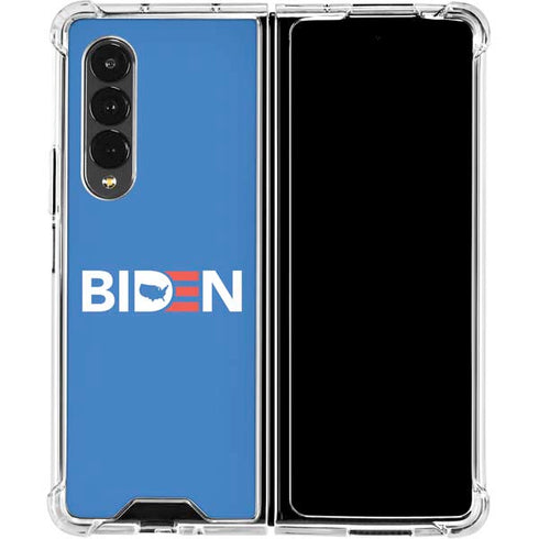 Joe Biden Political Galaxy Z Fold4 5G Clear Case