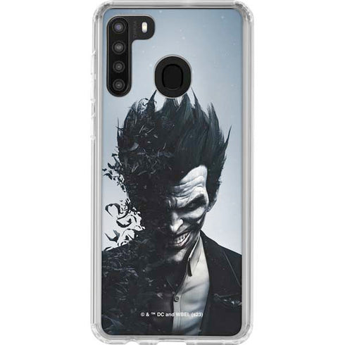 DC Comics Arkham Origins Joker Arkham Galaxy A21 Clear Case