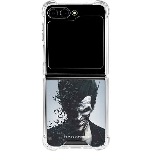 DC Comics Arkham Origins Joker Arkham Galaxy Z Flip5 5G Clear Case