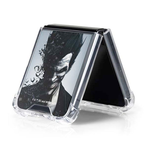 DC Comics Arkham Origins Joker Arkham Galaxy Z Flip5 5G Clear Case