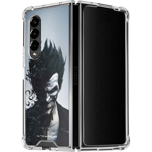 DC Comics Arkham Origins Joker Arkham Galaxy Z Fold4 5G Clear Case