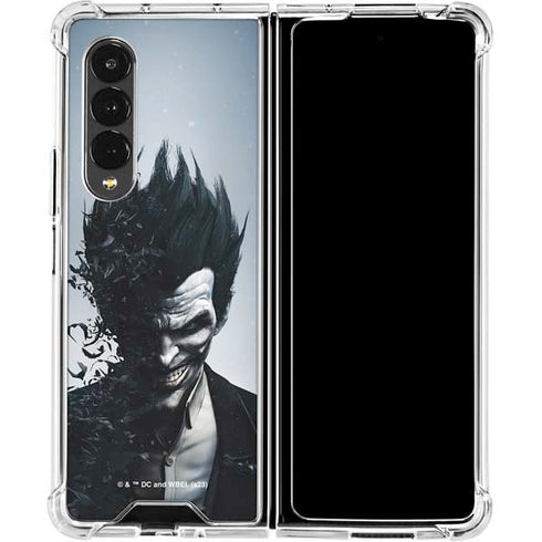 DC Comics Arkham Origins Joker Arkham Galaxy Z Fold4 5G Clear Case