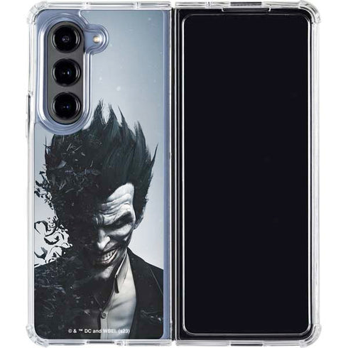 DC Comics Arkham Origins Joker Arkham Galaxy Z Fold5 5G Clear Case