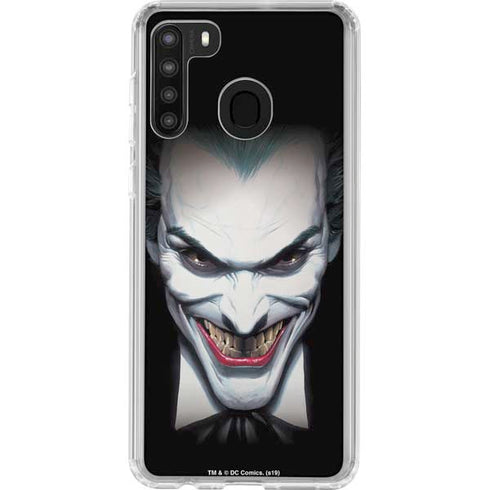 DC Comics The Joker Portrait by Alex Ross Galaxy A21 Clear Case