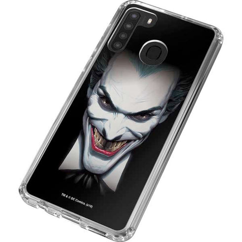 DC Comics The Joker Portrait by Alex Ross Galaxy A21 Clear Case