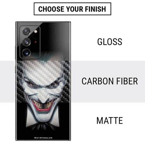 DC Comics The Joker Portrait by Alex Ross Galaxy Note20 Ultra 5G Skin