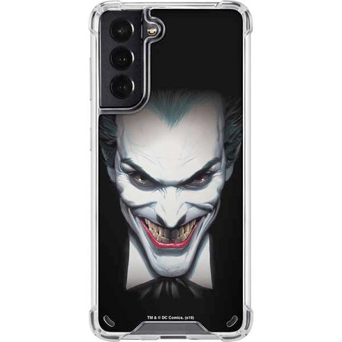 DC Comics The Joker Portrait by Alex Ross Galaxy S21 5G Clear Case