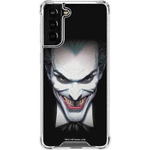 DC Comics The Joker Portrait by Alex Ross Galaxy S21 FE Clear Case