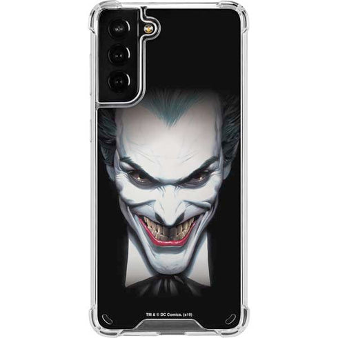 DC Comics The Joker Portrait by Alex Ross Galaxy S21 Plus 5G Clear Case