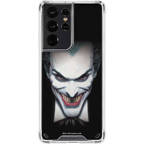DC Comics The Joker Portrait by Alex Ross Galaxy S21 Ultra 5G Clear Case