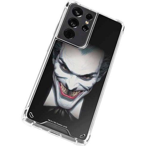 DC Comics The Joker Portrait by Alex Ross Galaxy S21 Ultra 5G Clear Case