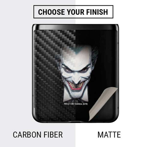 DC Comics The Joker Portrait by Alex Ross Galaxy Z Flip Skin