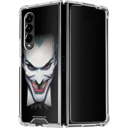 DC Comics The Joker Portrait by Alex Ross Galaxy Z Fold4 5G Clear Case